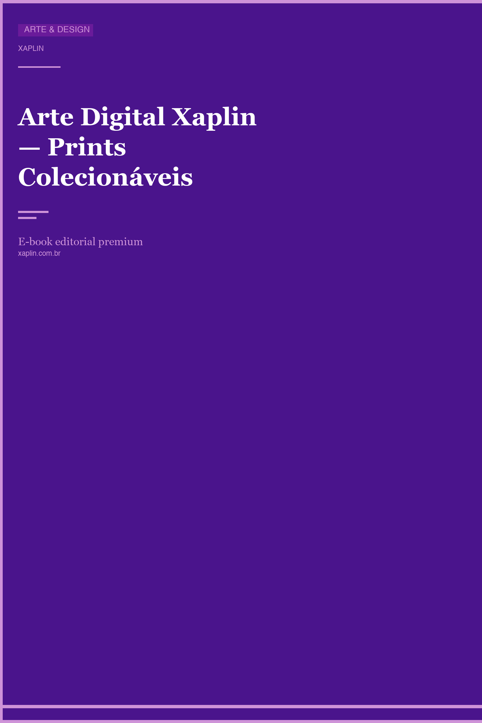 Arte Digital Xaplin — Prints Colecionáveis