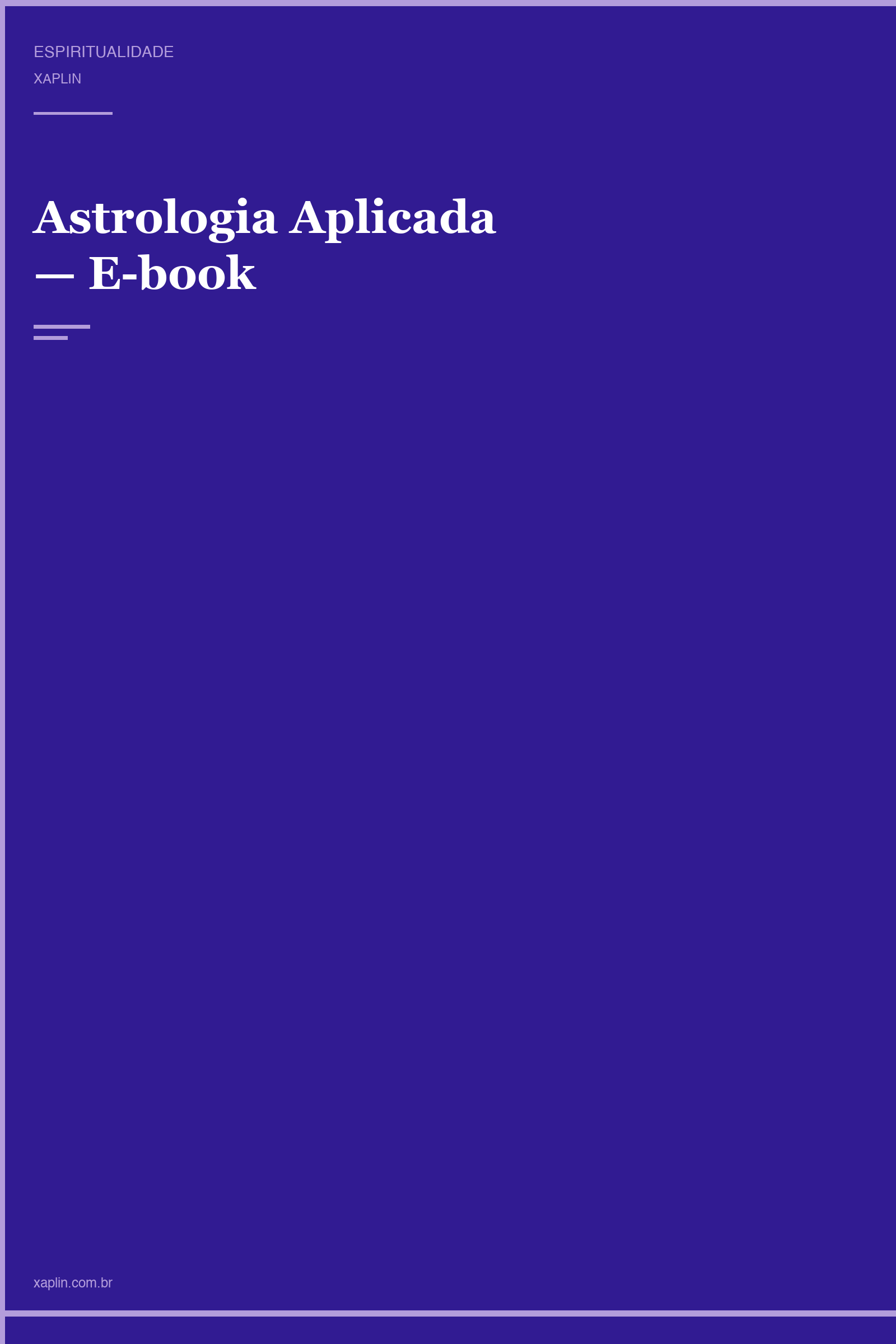 Astrologia Aplicada — E-book