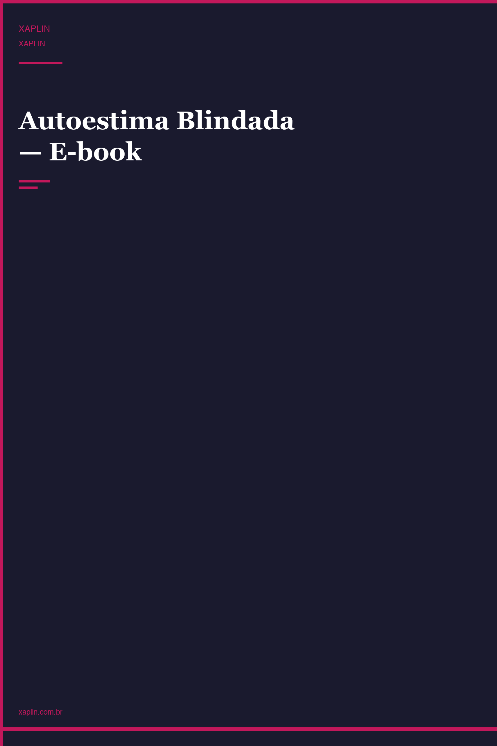 Autoestima Blindada — E-book