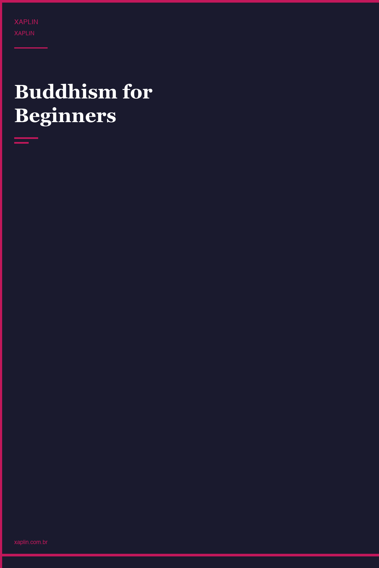 Buddhism for Beginners