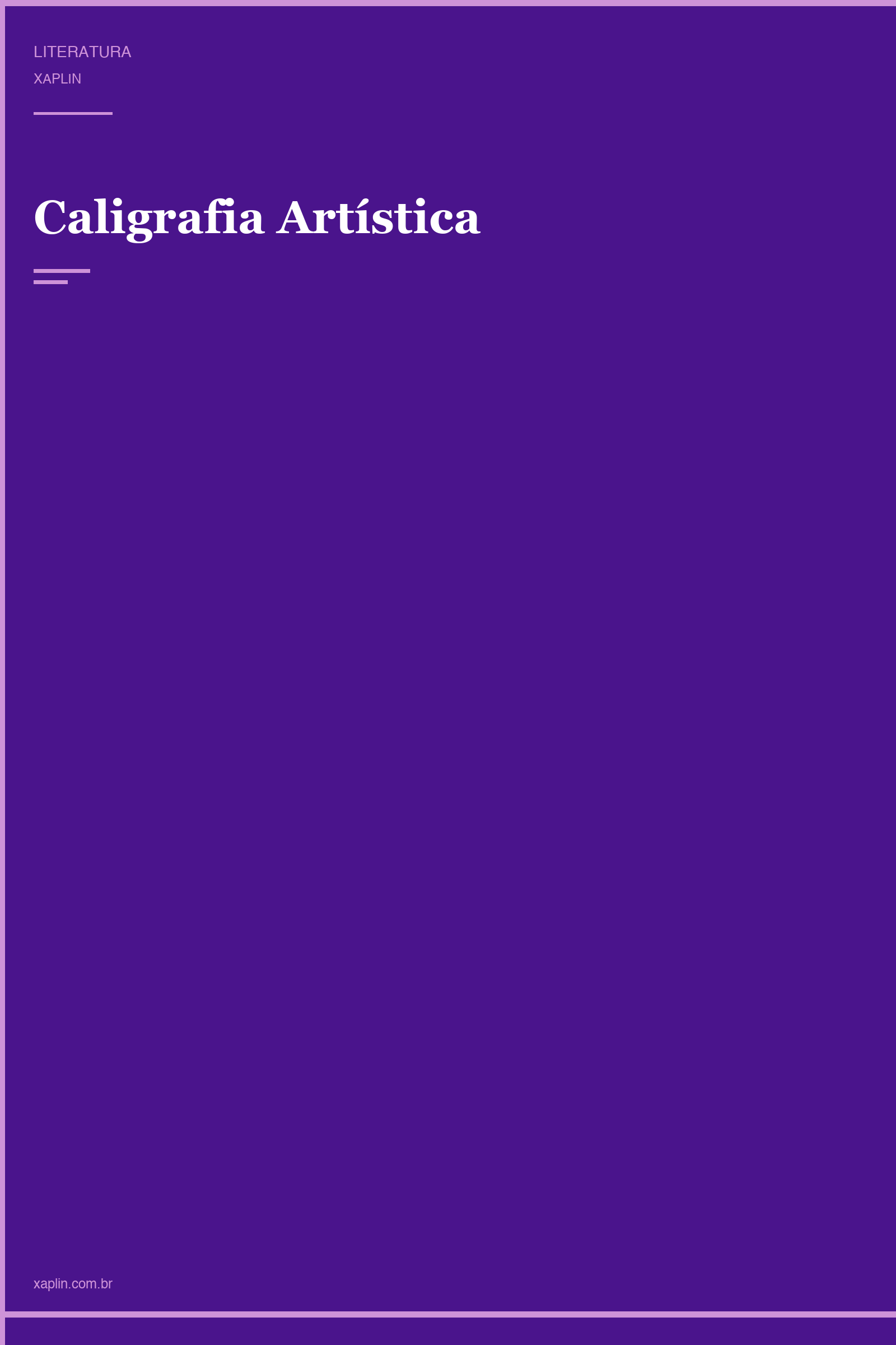 Caligrafia Artística