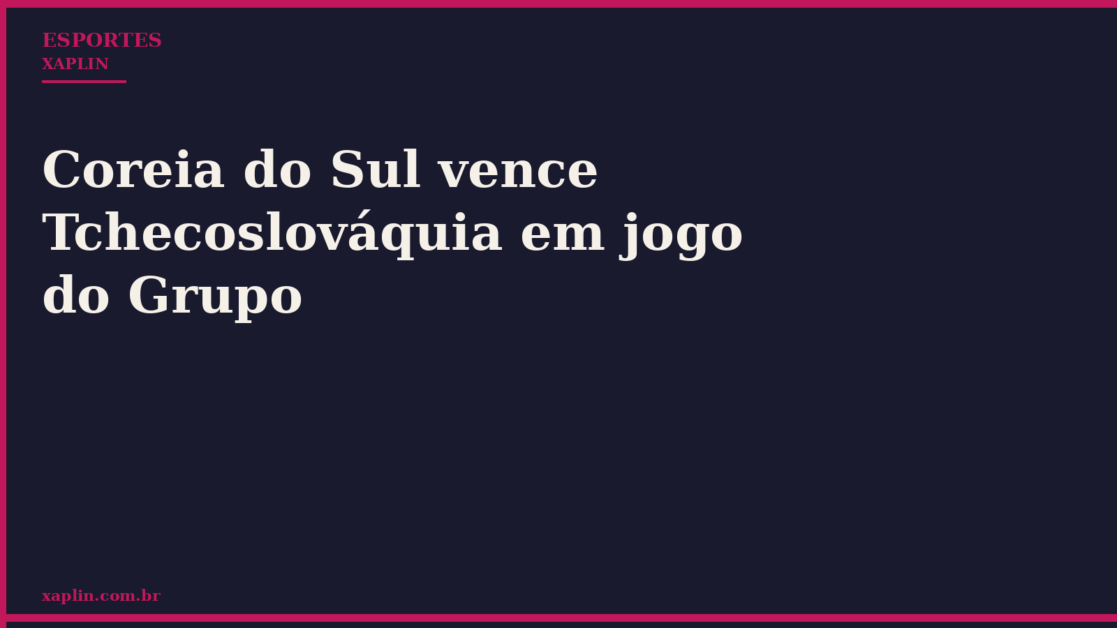 Coreia do Sul vence República Tcheca em jogo de grupo