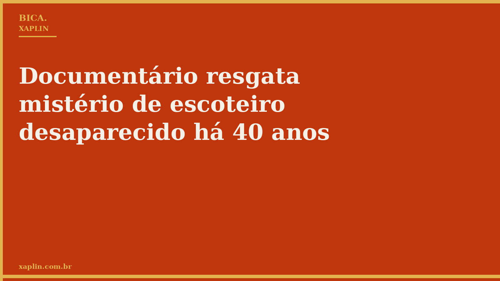 Documentário resgata mistério de escoteiro desaparecido há 40 anos