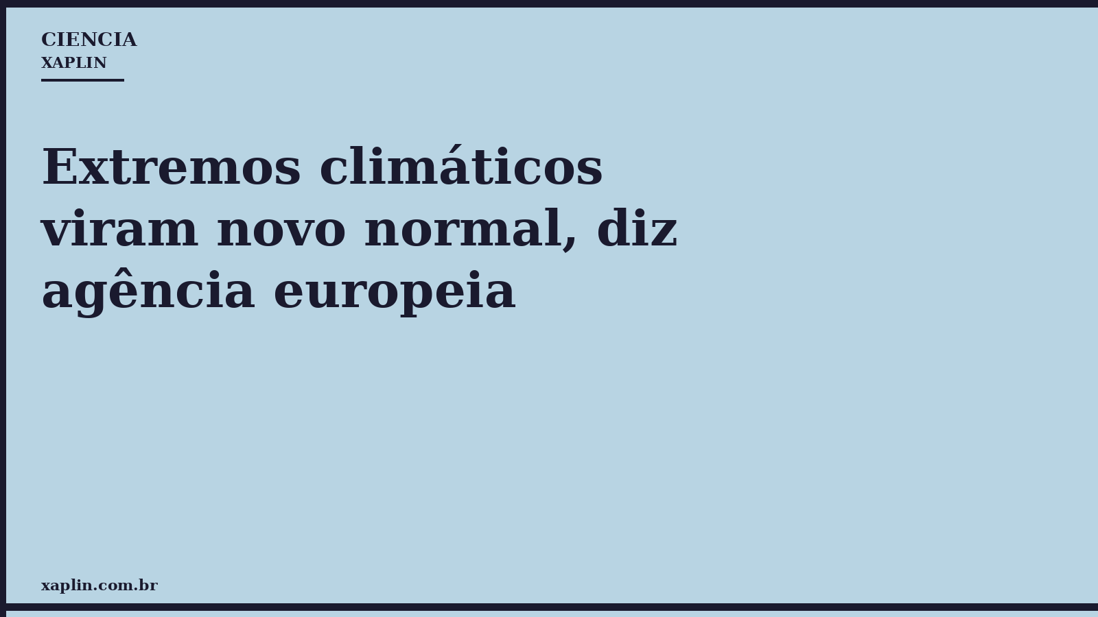 Extremos climáticos viram novo normal, diz agência europeia