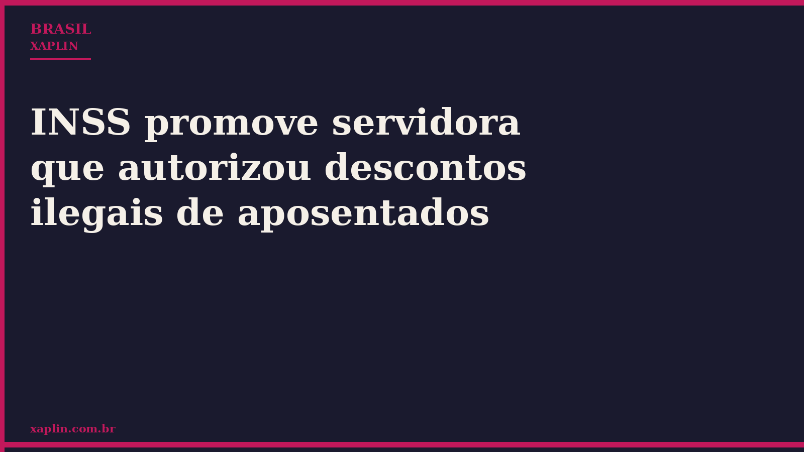 INSS promove servidora que autorizou descontos ilegais de aposentados