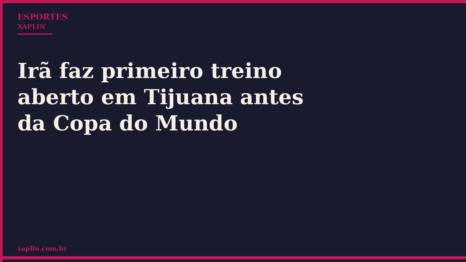 Irã faz primeiro treino aberto em Tijuana antes da Copa do Mundo