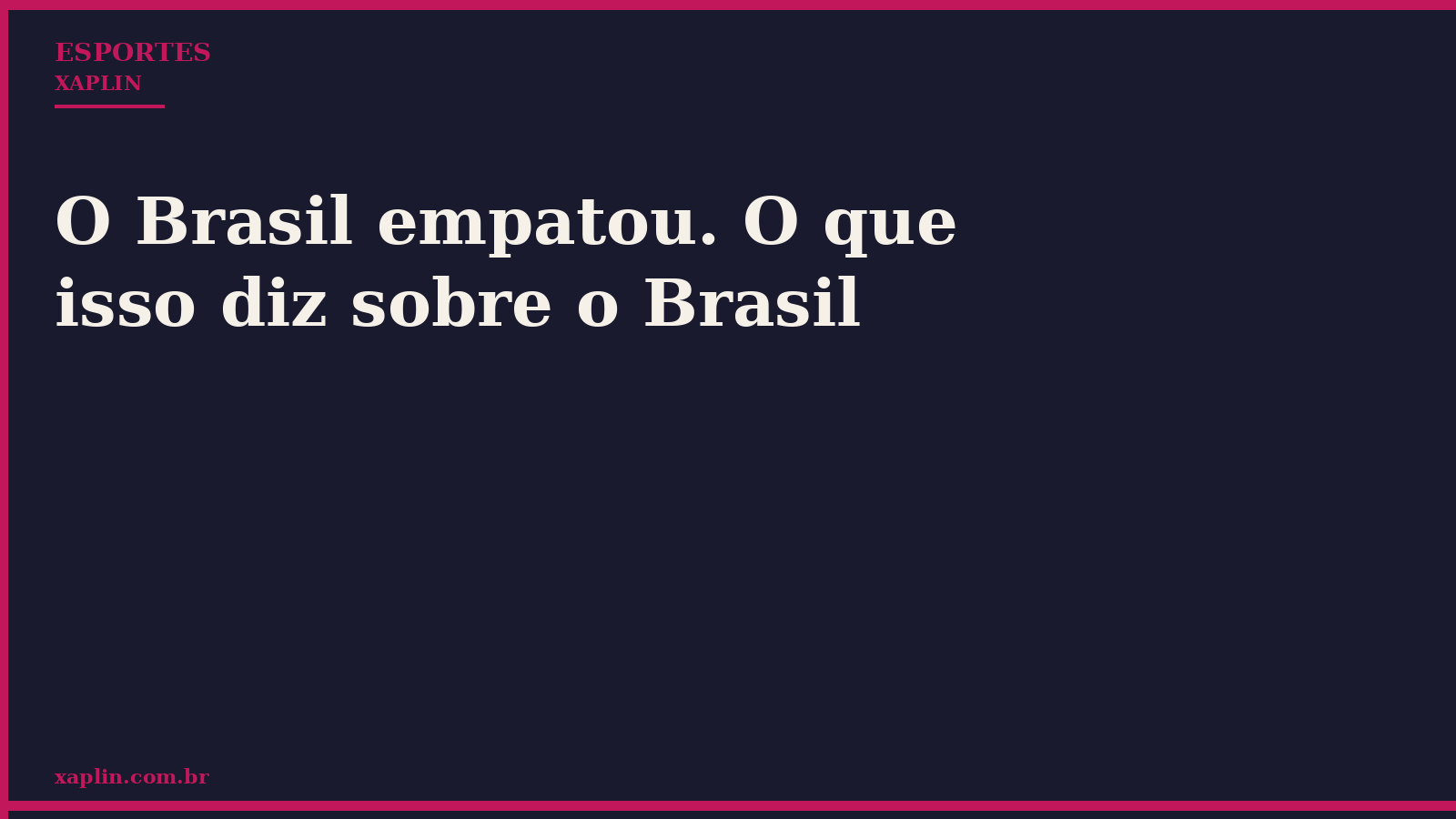 Brasil empata e decepciona em jogo decisivo