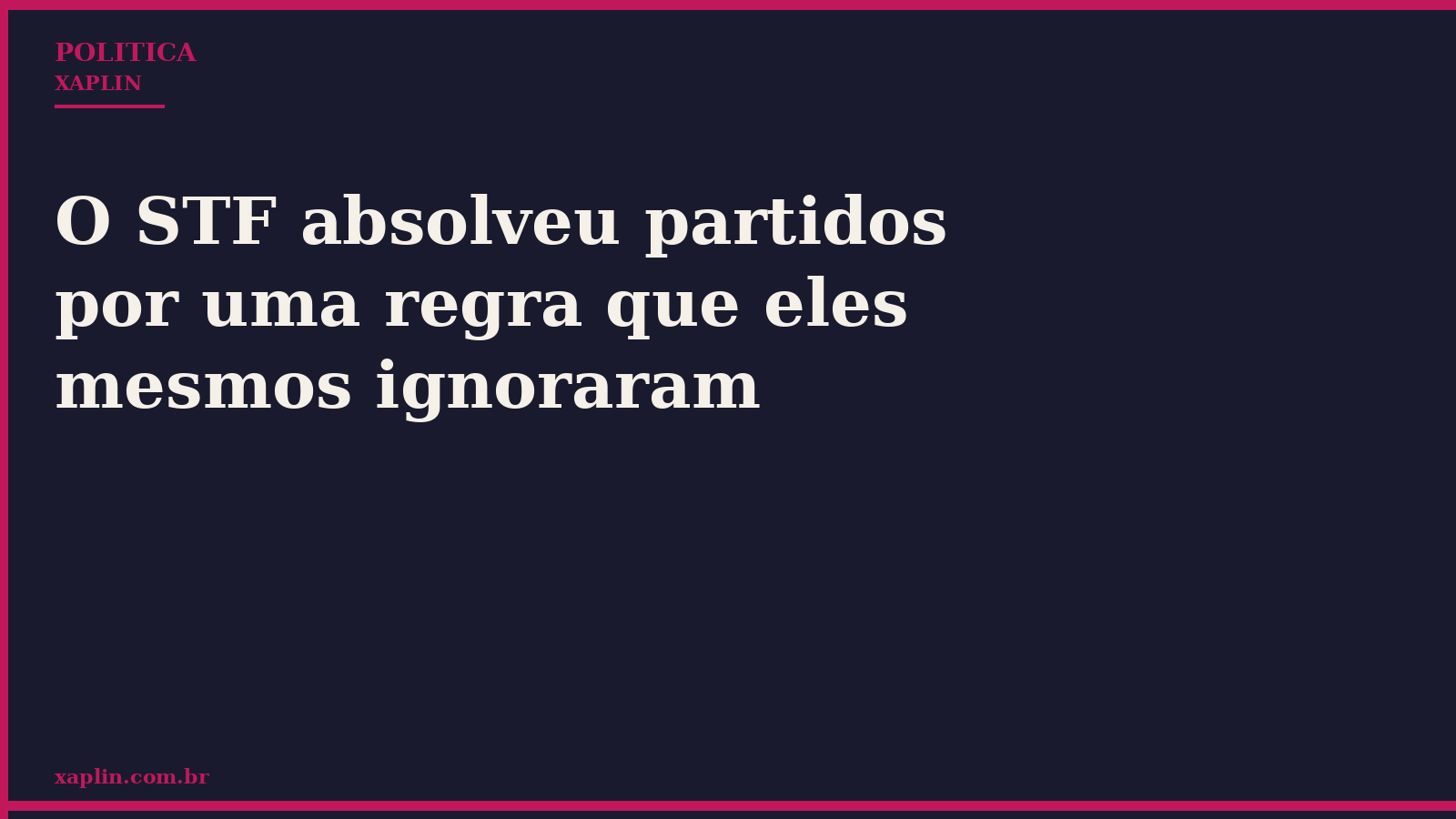 STF absolve partidos que ignoraram regra de cotas raciais