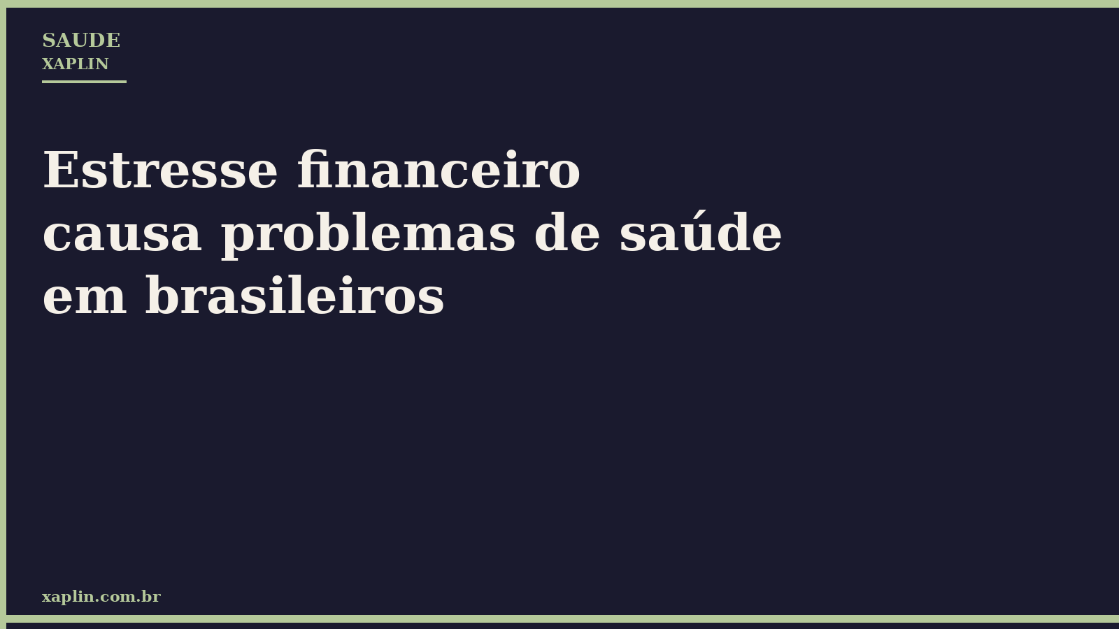 Estresse financeiro causa problemas de saúde em brasileiros