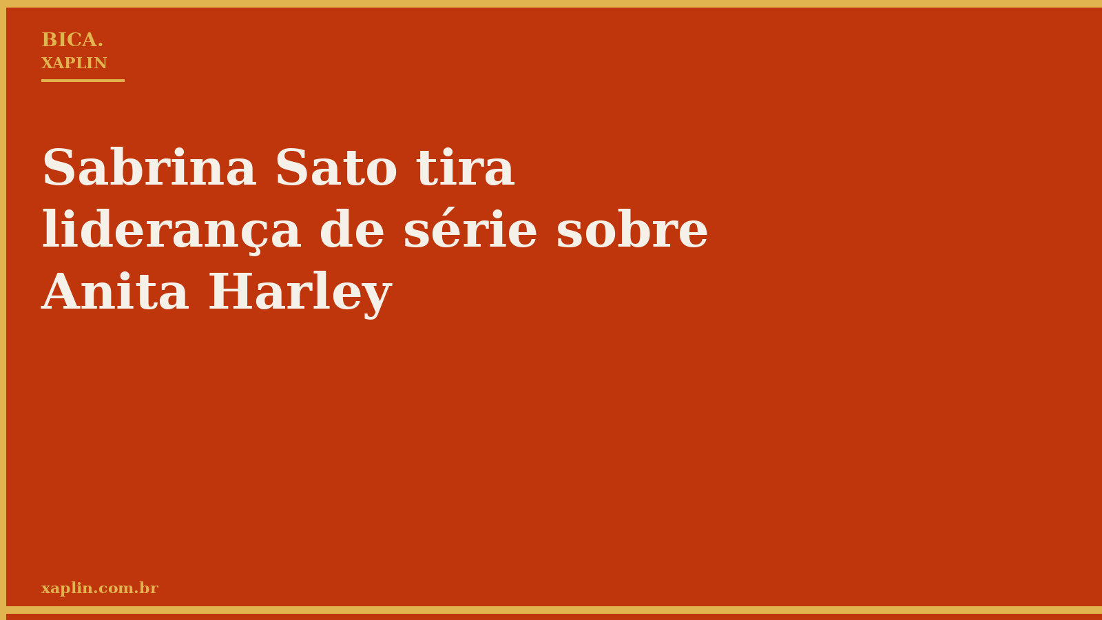 Sabrina Sato tira liderança de série sobre Anita Harley