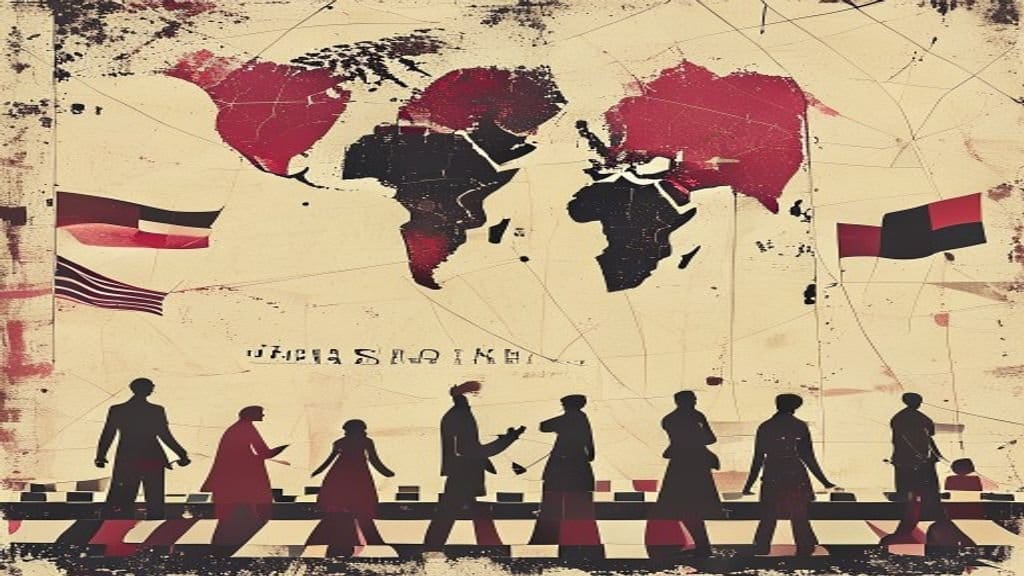 Ilustração editorial: África do Sul tem protestos contra imigrantes com surtos de violência