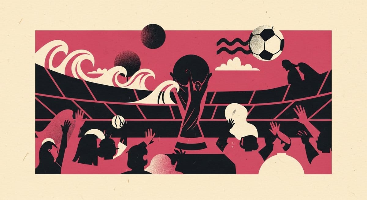 Ilustração editorial: Anitta se apresenta na cerimônia de abertura da Copa do Mundo 2026