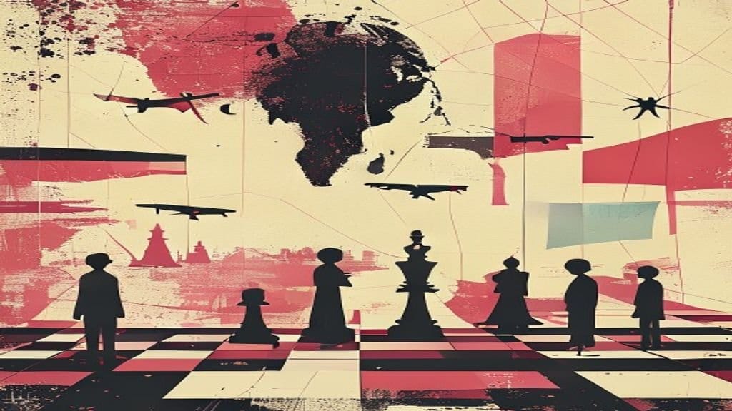 Ilustração editorial: Ataques de drones da Ucrânia matam cinco e ferem 28 na Rússia