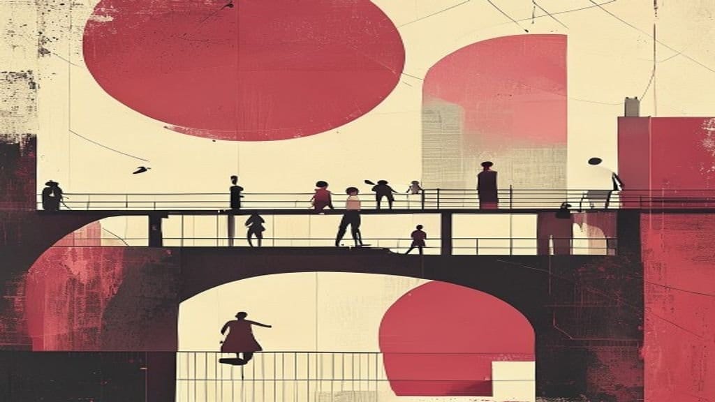 Ilustração editorial: Autônomo cancela salto e escapa de morte em ponte de Limeira