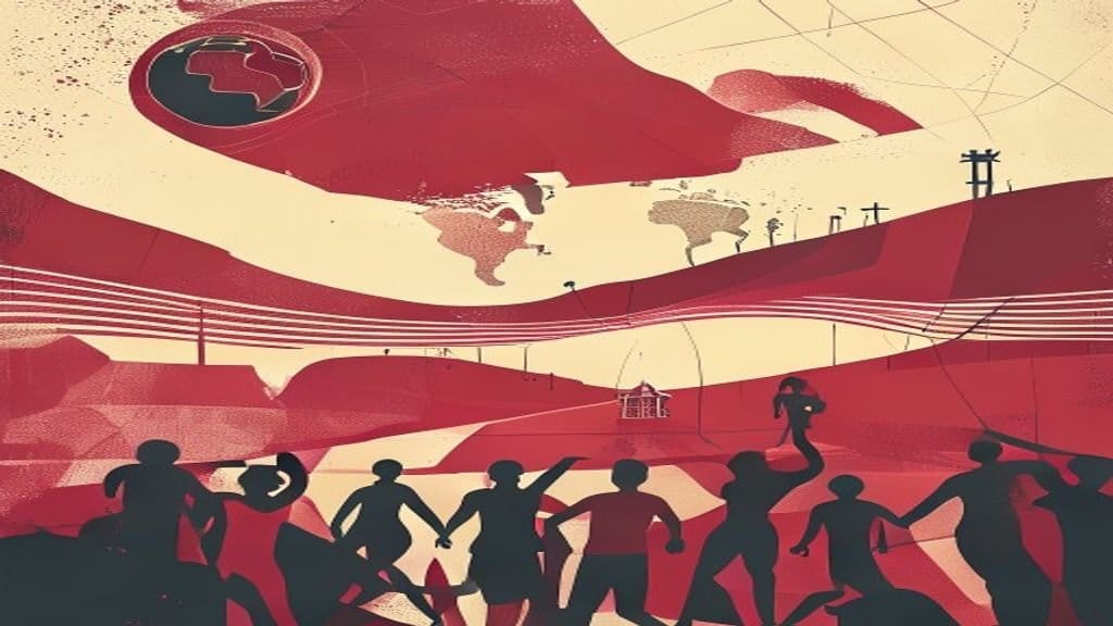 Ilustração editorial: Brasil bate Haiti 3 a 0 em jogo da Copa do Mundo de 2026