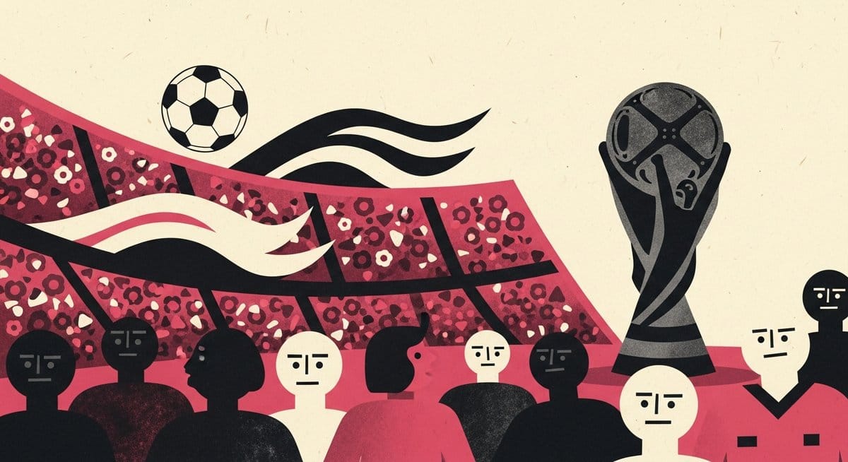 Ilustração editorial: Brasil empata com Marrocos na estreia da Copa do Mundo 2026