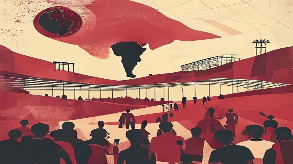 Ilustração editorial: Brasil enfrenta Haiti com ingressos esgotados na Filadélfia