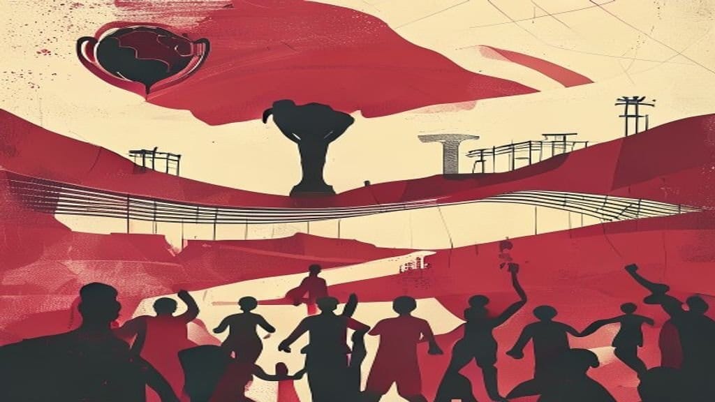 Ilustração editorial: Brasil enfrenta Haiti em busca da primeira vitória