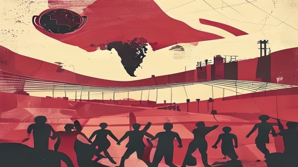 Ilustração editorial: Brasil enfrenta Haiti pela segunda rodada da Copa do Mundo