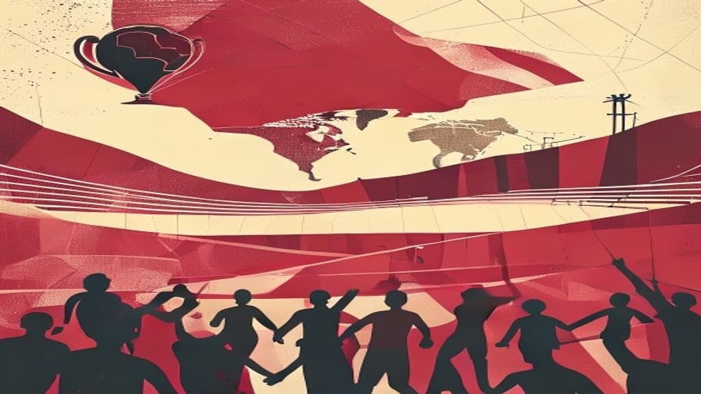 Ilustração editorial: Brasil enfrenta Japão na fase eliminatória da Copa de 2026