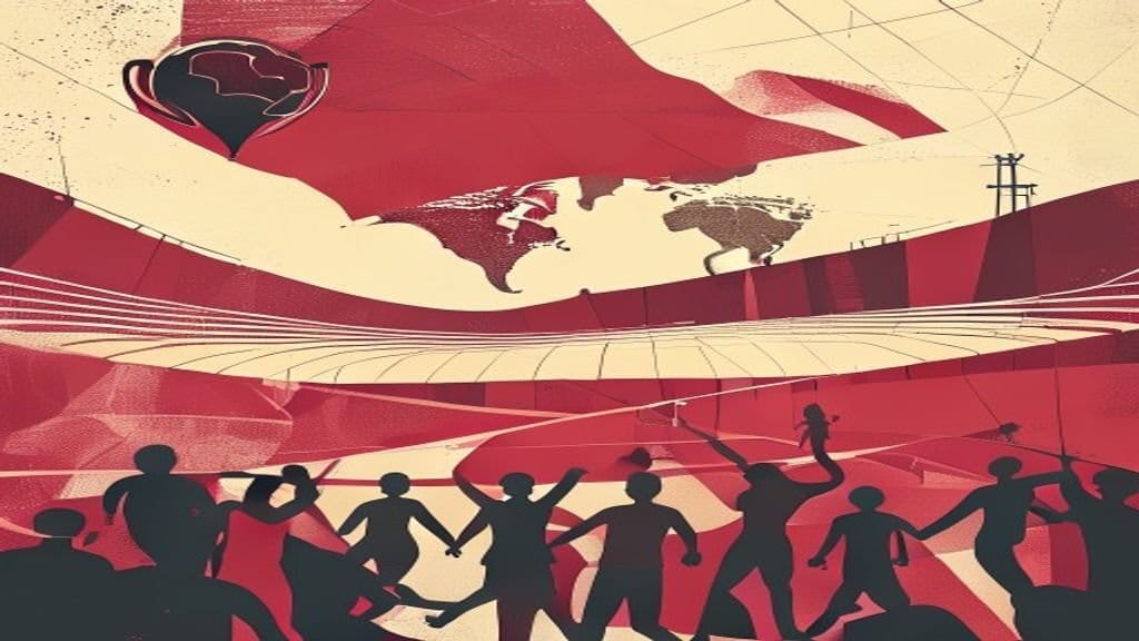 Ilustração editorial: Brasil enfrenta Japão na segunda fase da Copa do Mundo 2026