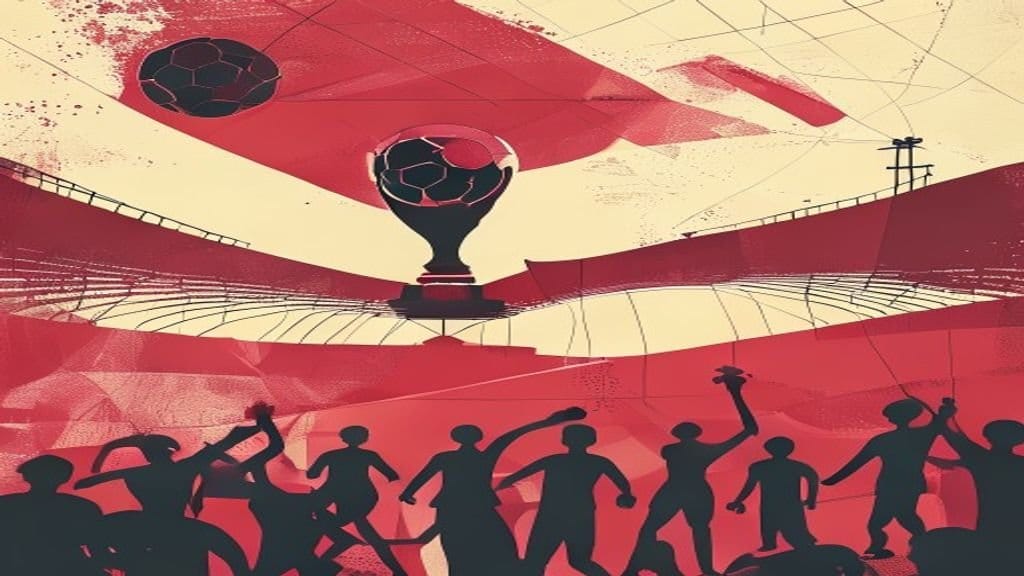 Ilustração editorial: Brasil sobe para 5º lugar no ranking da Fifa após empate português