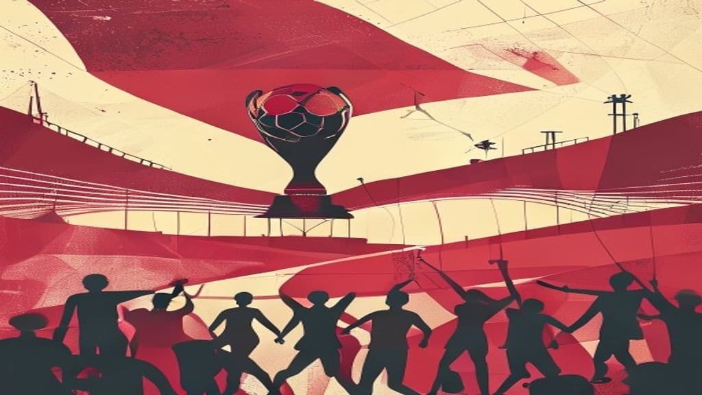 Ilustração editorial: Brasil vence Escócia e avança como líder do grupo na Copa do Mundo