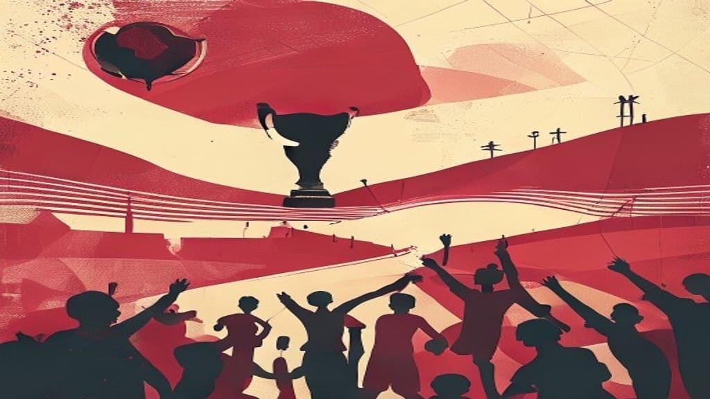 Ilustração editorial: Brasil vence Haiti por 3 a 0 e anima torcedores em Campos