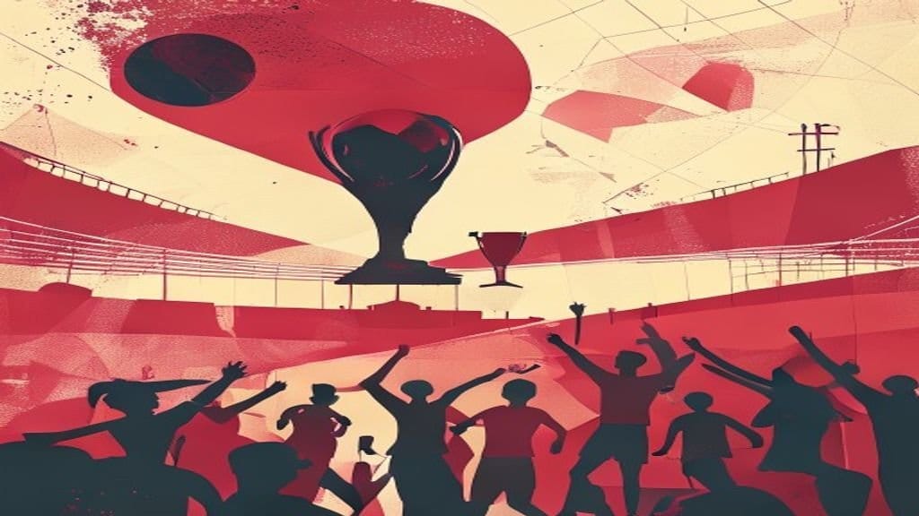 Ilustração editorial: Brasileiros celebram eliminação da Alemanha na Copa do Mundo