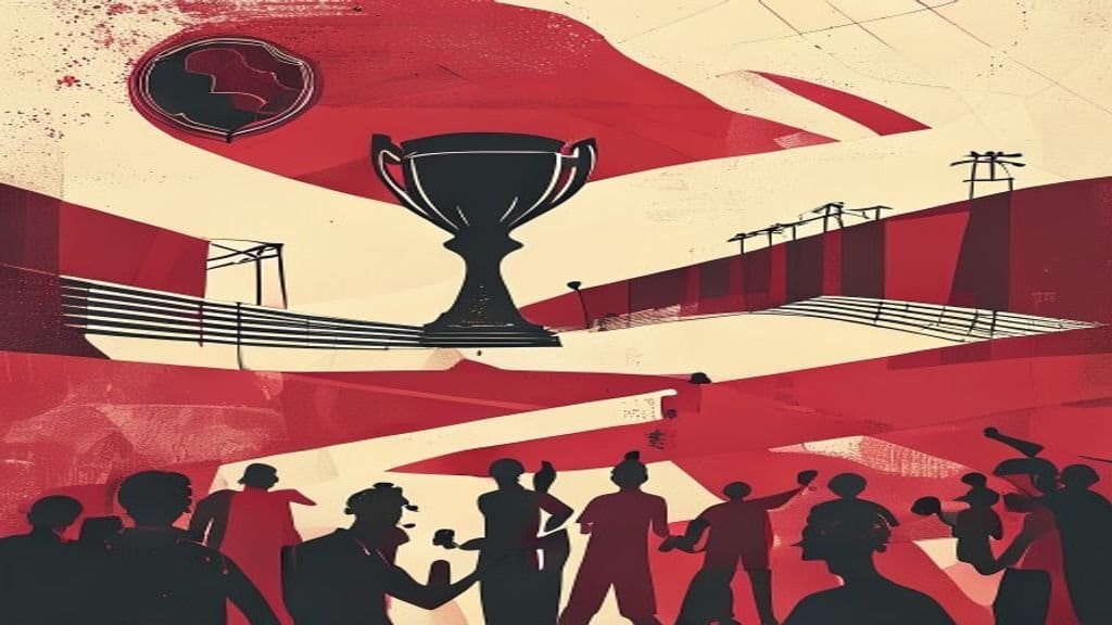 Ilustração editorial: Copa 2026 intensifica propaganda de casas de apostas durante jogos