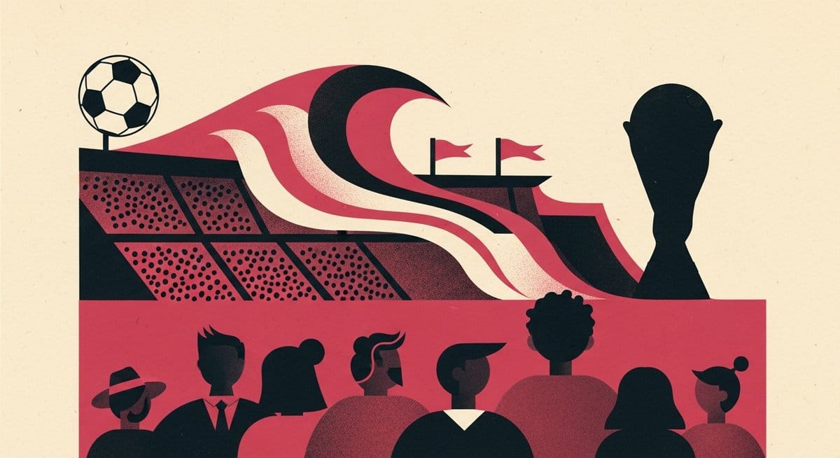 Ilustração editorial: Copa do Mundo 2026 terá abertura em Los Angeles