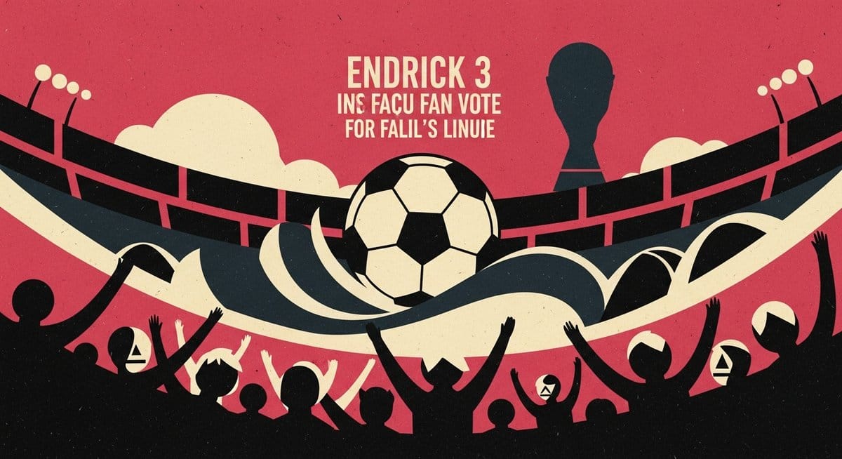 Ilustração editorial: Endrick fica em terceiro na votação de torcedores para escalação do Brasil