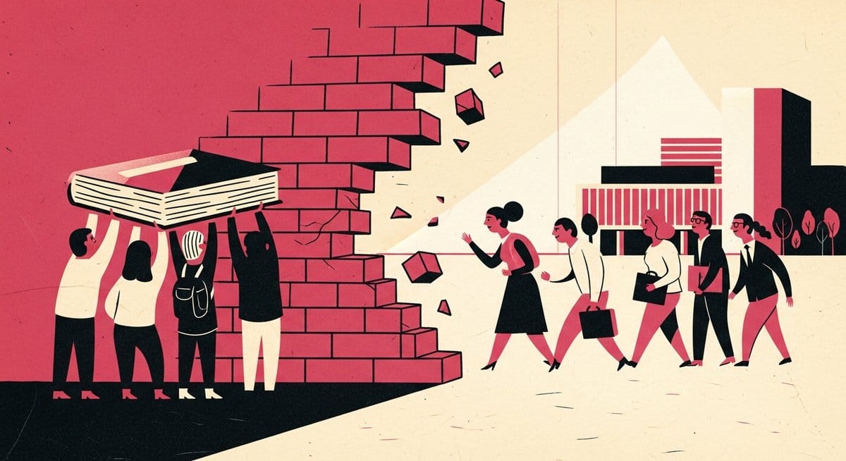 Ilustração editorial: Estudantes e professores encerram greve na Unicamp
