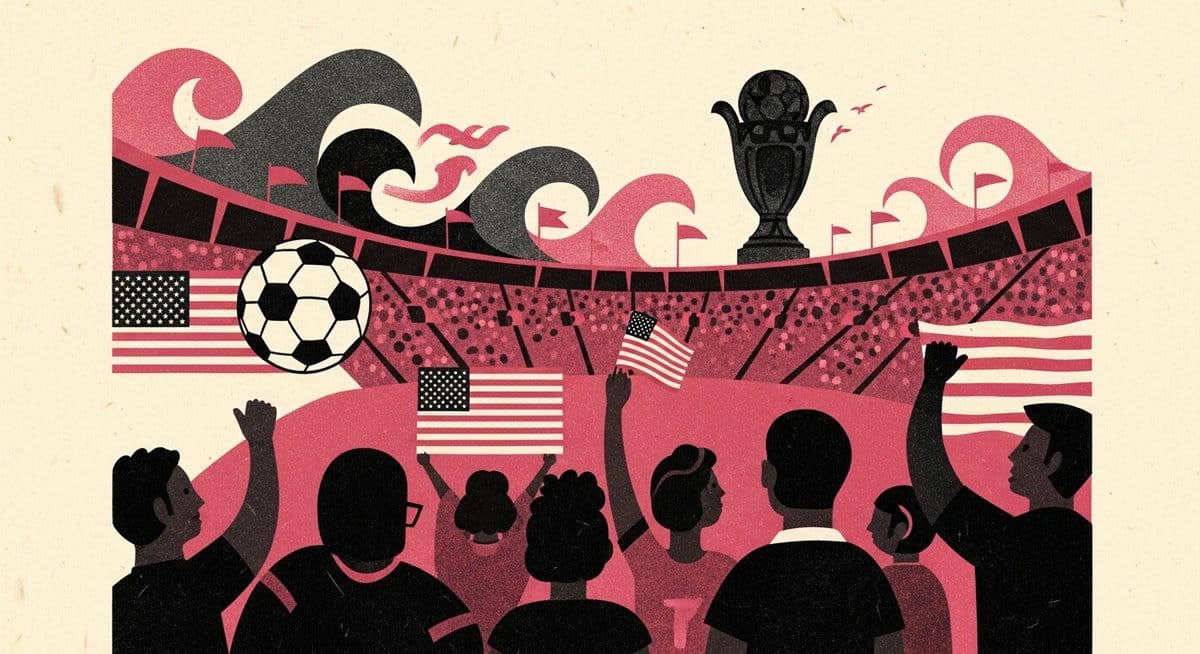 Ilustração editorial: EUA abrem Copa América contra Paraguai com elenco multicultural