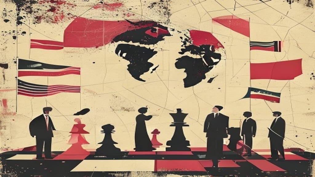 Ilustração editorial: EUA atacam Irã pelo 2º dia seguido e Trump ameaça país