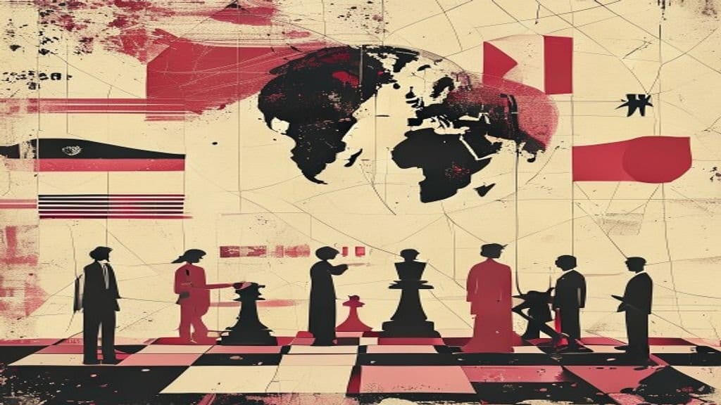 Ilustração editorial: EUA e Irã firmam acordo com 14 pontos para encerrar conflito