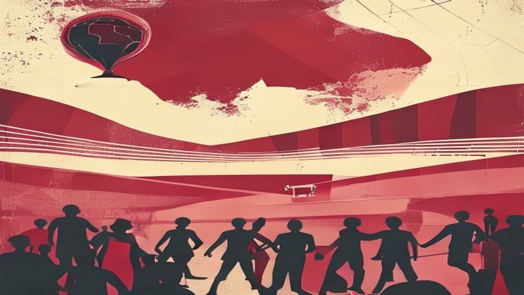 Ilustração editorial: França e Iraque têm partida suspensa por tempestade em jogo da Copa