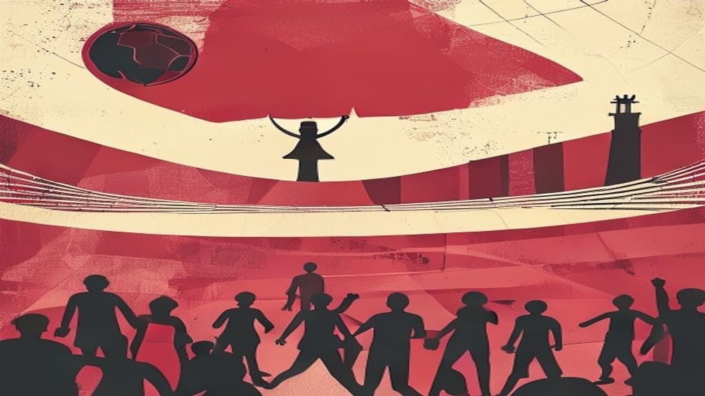 Ilustração editorial: França enfrenta Iraque em partida da Copa