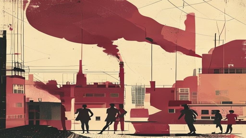 Ilustração editorial: Incêndio em galpão na Lapa espalha fumaça por São Paulo