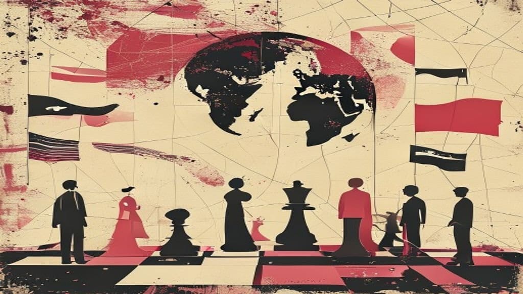 Ilustração editorial: Irã acusa EUA de violar acordo de paz após ataques