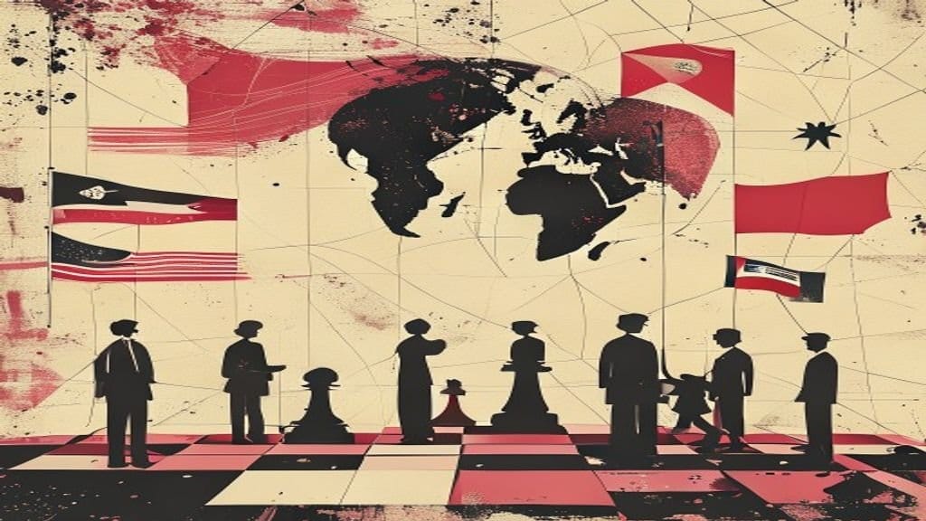 Ilustração editorial: Irã afirma ter atingido alvos militares dos EUA
