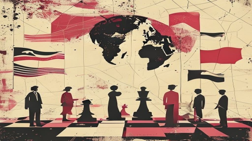 Ilustração editorial: Irã apresenta acordo com EUA como vitória em narrativa oficial