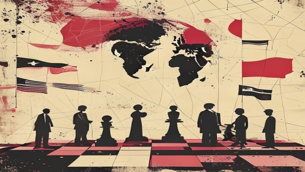 Ilustração editorial: Irã diz ter atacado alvos dos EUA após bombardeio americano