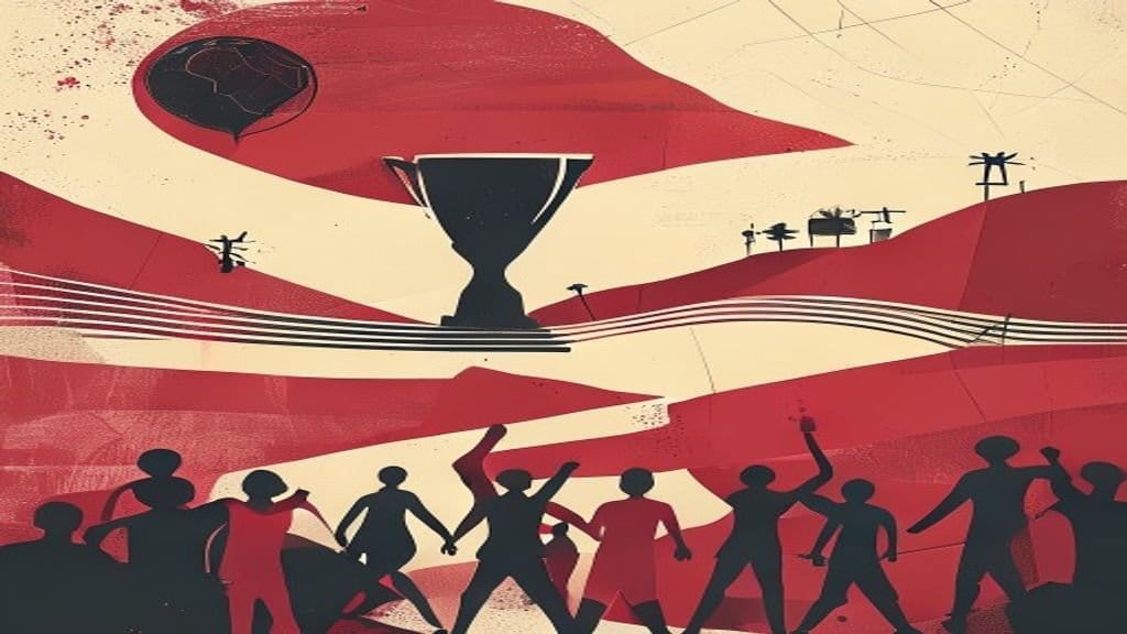 Ilustração editorial: Marrocos vence Haiti e avança na Copa