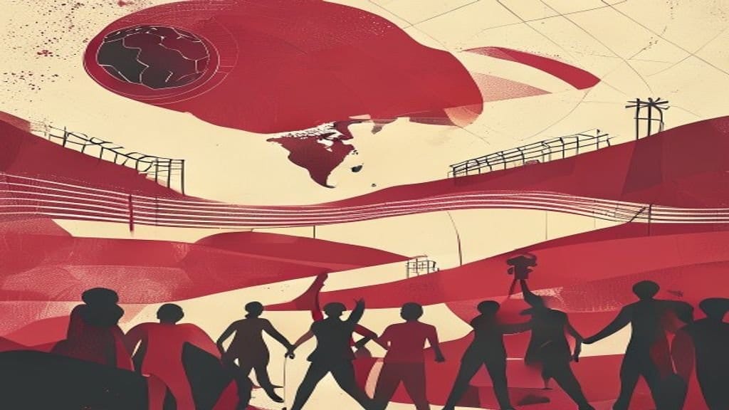 Ilustração editorial: Mau tempo em Nova Jersey atrasa voo da Seleção para Miami