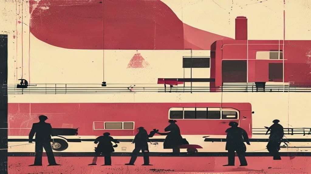 Ilustração editorial: Motoristas de ônibus do Rio mantêm greve após audiência sem acordo
