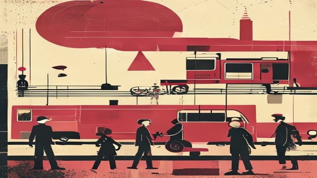 Ilustração editorial: Motoristas de ônibus mantêm greve no Rio até audiência trabalhista