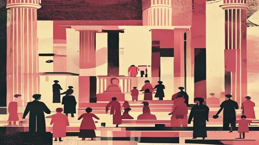 Ilustração editorial: Mulheres votam mais à esquerda que homens globalmente