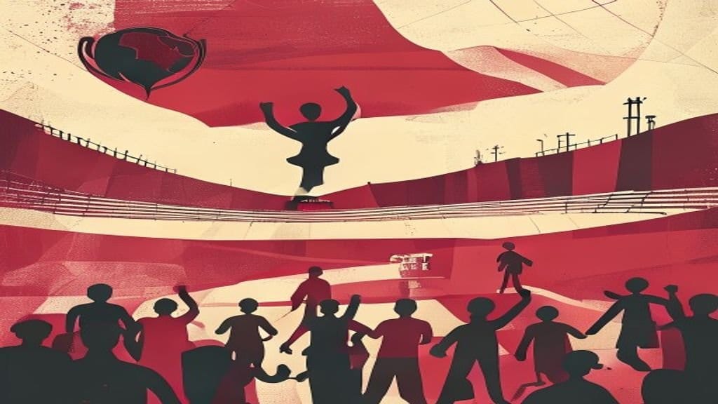 Ilustração editorial: Presidente do Paraguai decreta feriado após classificação às oitavas
