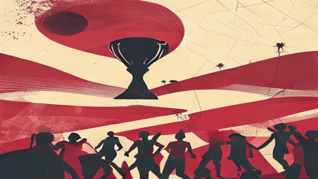Ilustração editorial: Saibari marca gol mais rápido da Copa do Mundo 2026